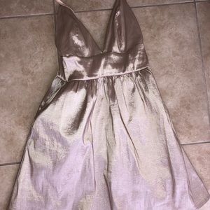 Metallic homecoming dress